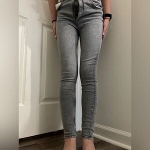 Zara grey skinny jeans
